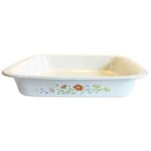 Vtg Corning Ware NY USA Wildflower Lasagna Pan 12"x10" Casserole Dish Roaster